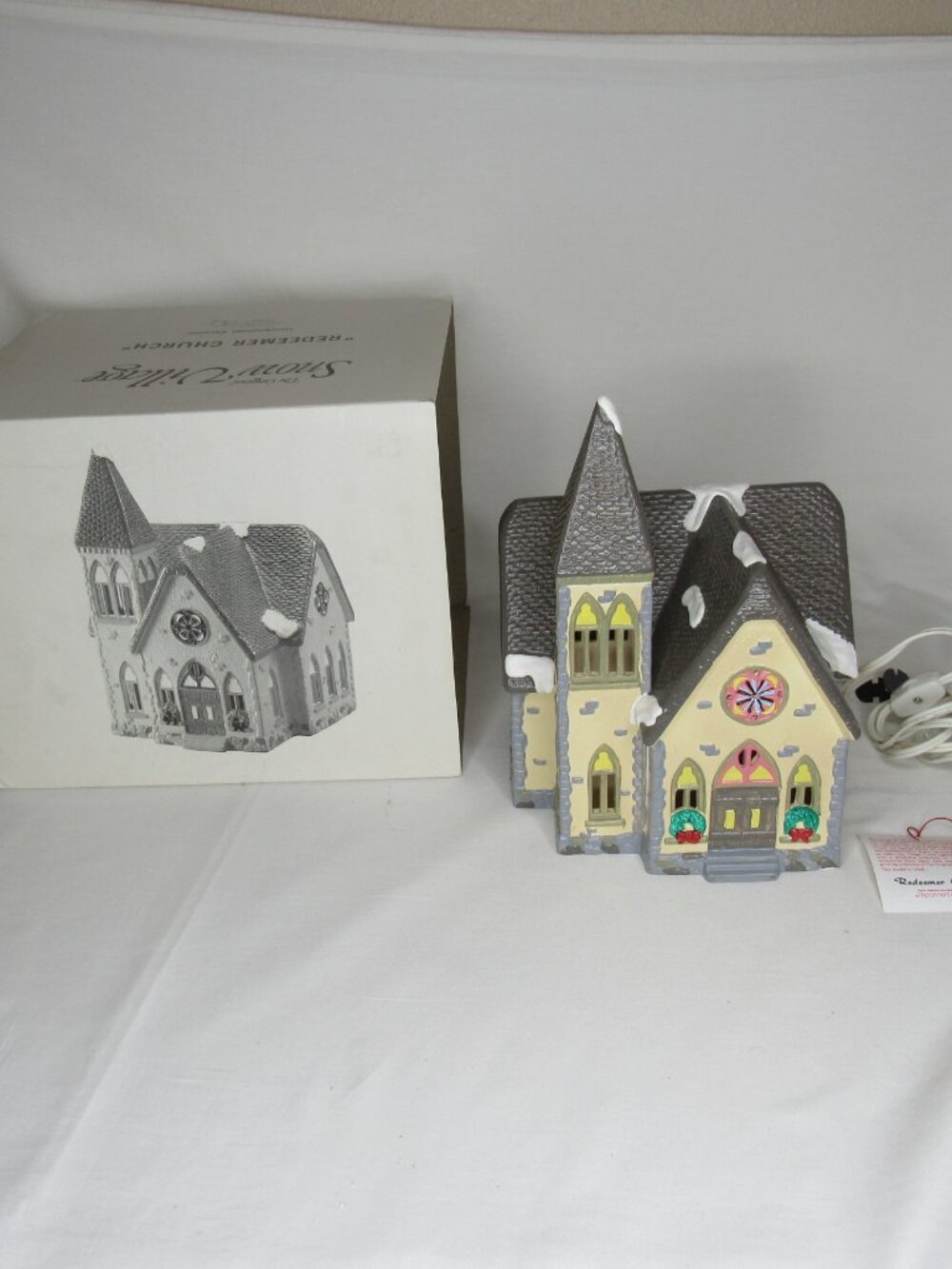 Dept. 56 REDEEMER CHURCH Snow Village House 1988 5127-6 - Picture 3 of 11